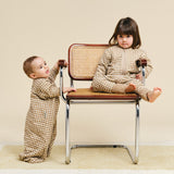 Baby sleeping bag - Brown Checks - TOG 1