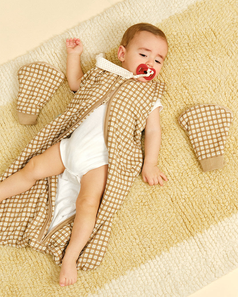 Saco de dormir con mangas - Brown Checks - TOG 1