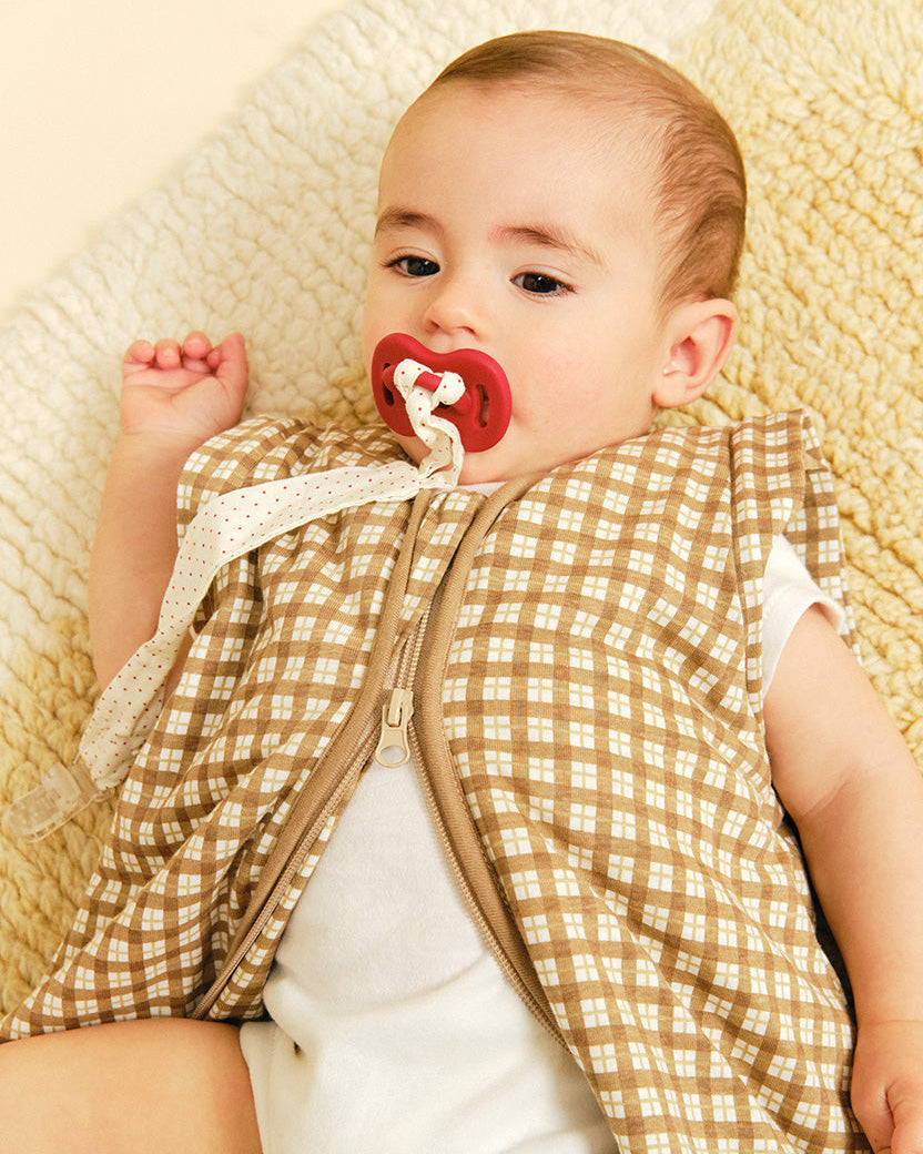 Saco de dormir con mangas - Brown Checks - TOG 1