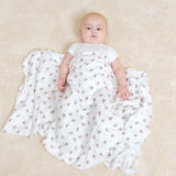 Muslin bamboo blanket - Tiny Flowers