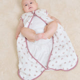 Baby sleeping bag - Bamboo muslin - Tiny Flowers- TOG 1