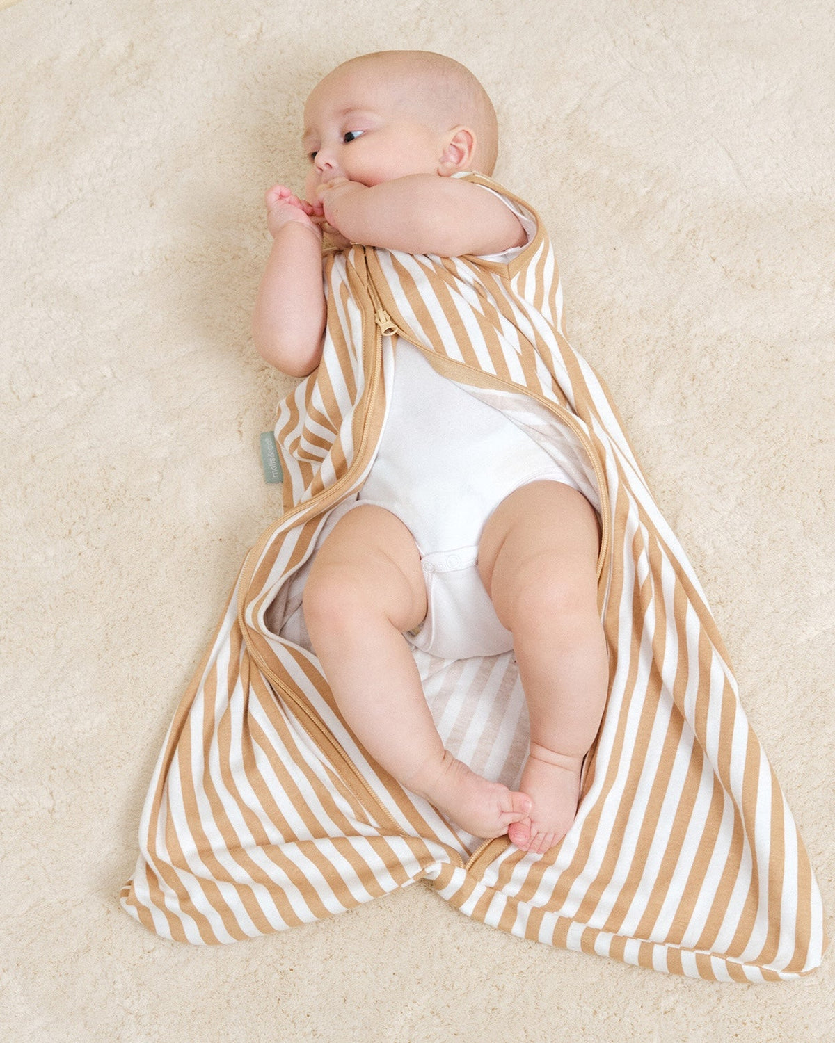 Saco de dormir bebé - Sand Stripes - TOG 0.5