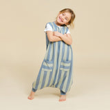 Pijama burbuja - Green & Blue Stripes - TOG 0.5