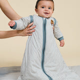 Babyschlafsack mit Ärmeln - Blue Stripes - TOG 2.5