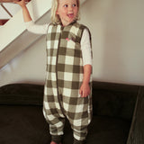 Sleeping jumpsuit with socks - Vichy Forest - TOG 2.5