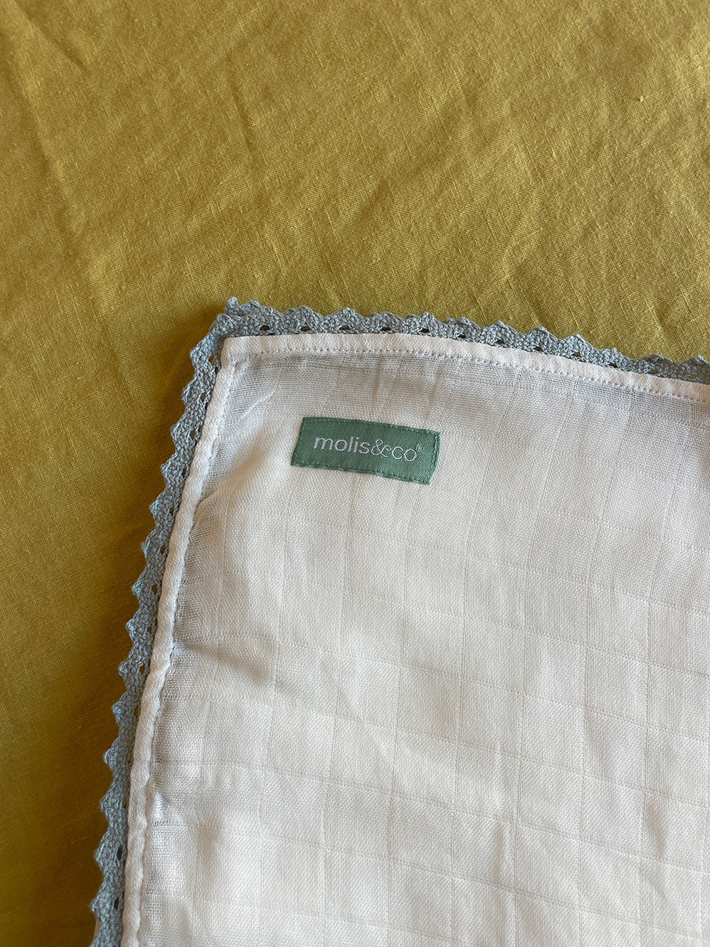 Confezione da due coperte in mussola di cotone - Blue e Beige
