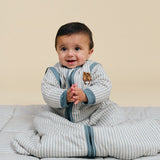 Babyschlafsack mit Ärmeln - Blue Stripes - TOG 2.5