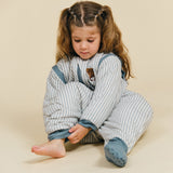 Sacco nanna con piedini e maniche e calzini antiscivolo - Blue Stripes - TOG 2.5