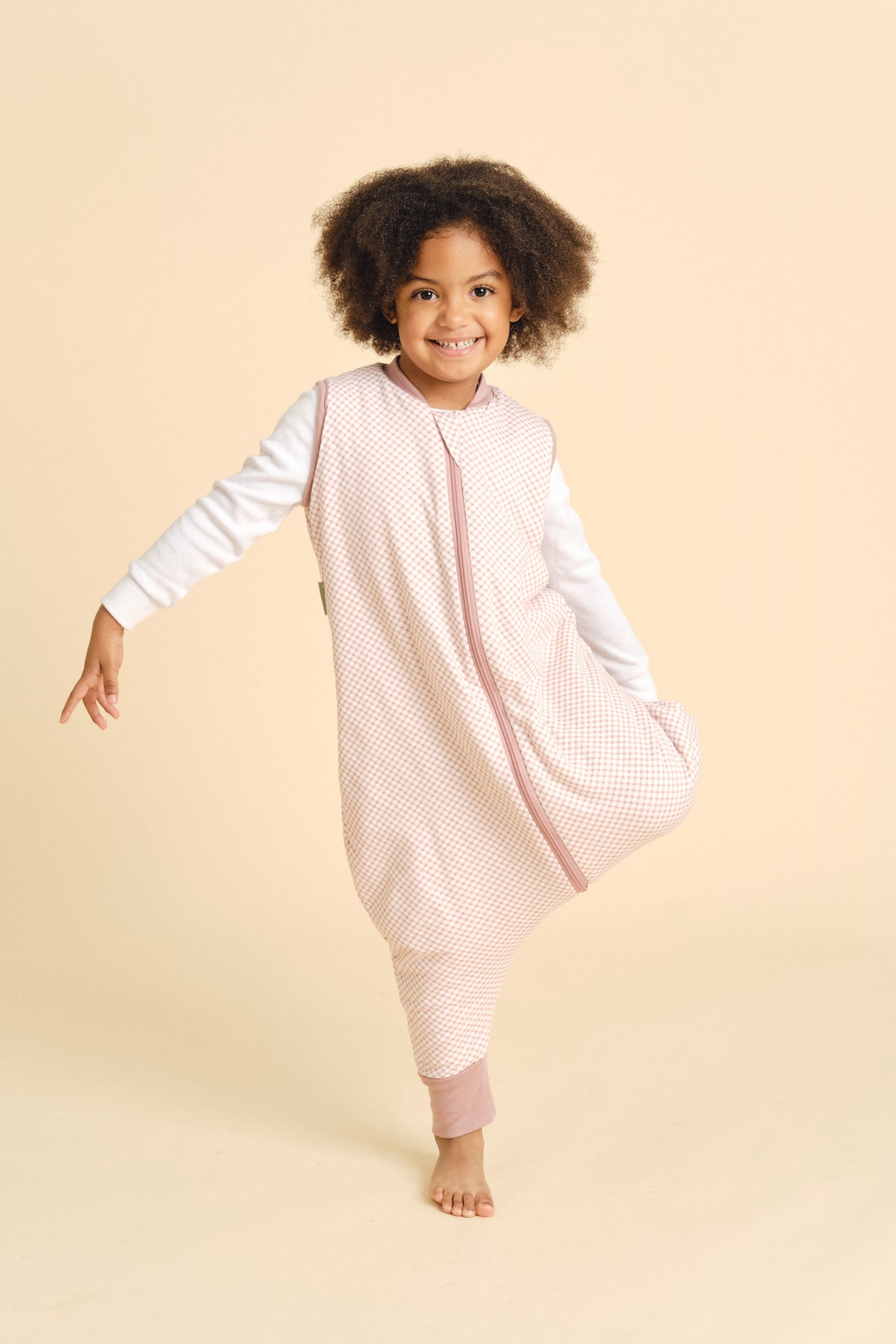Sleeping jumpsuit - Vichy Pink - TOG 1