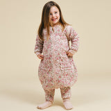 Sleeping jumpsuit with sleeves and socks - Winter Commelina - TOG 2.5