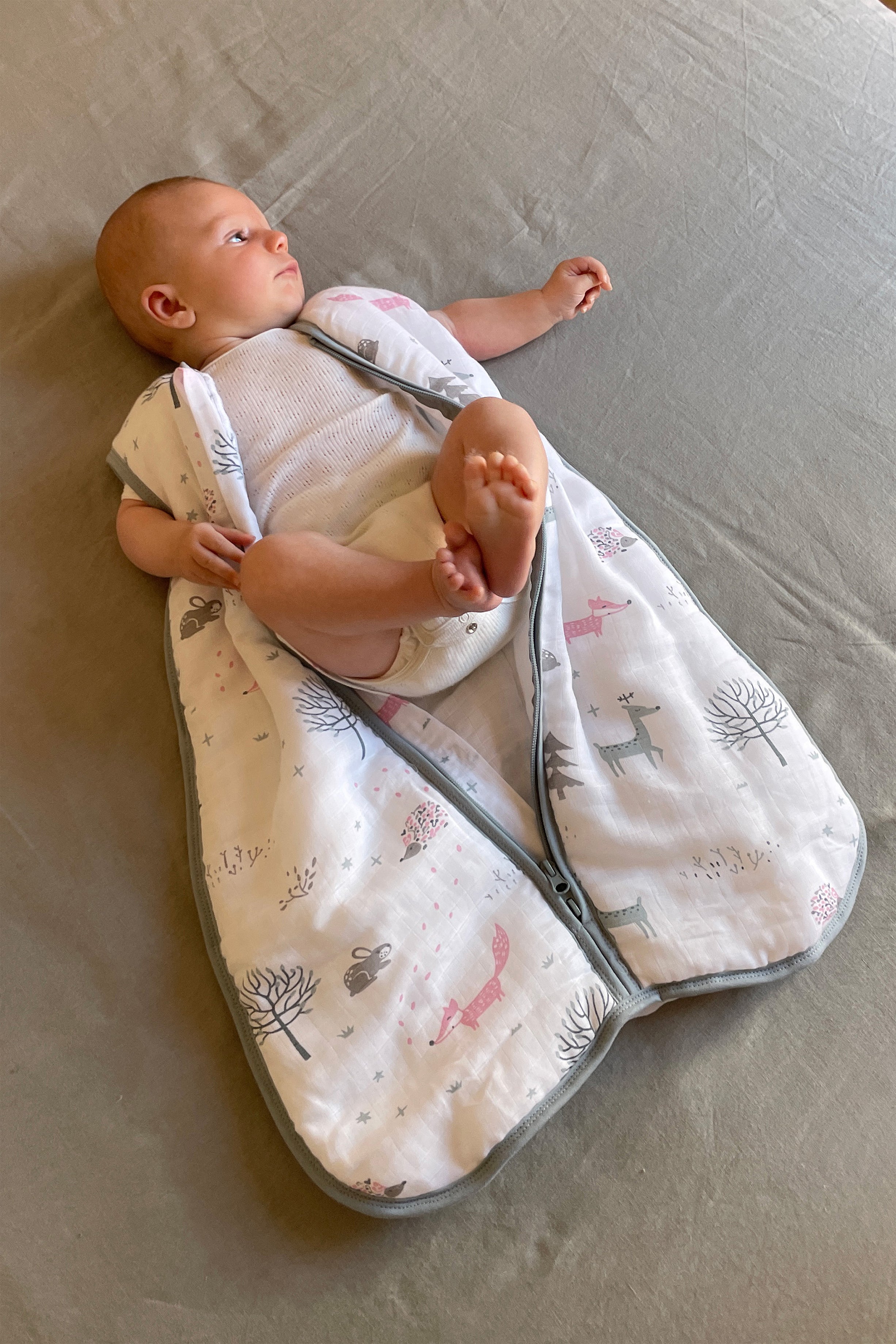 Unnivoll Sacco Nanna Neonato – 6-12 Mesi, TOG 2.5, Cotone Morbido, Fantasia Costellazione Invernale