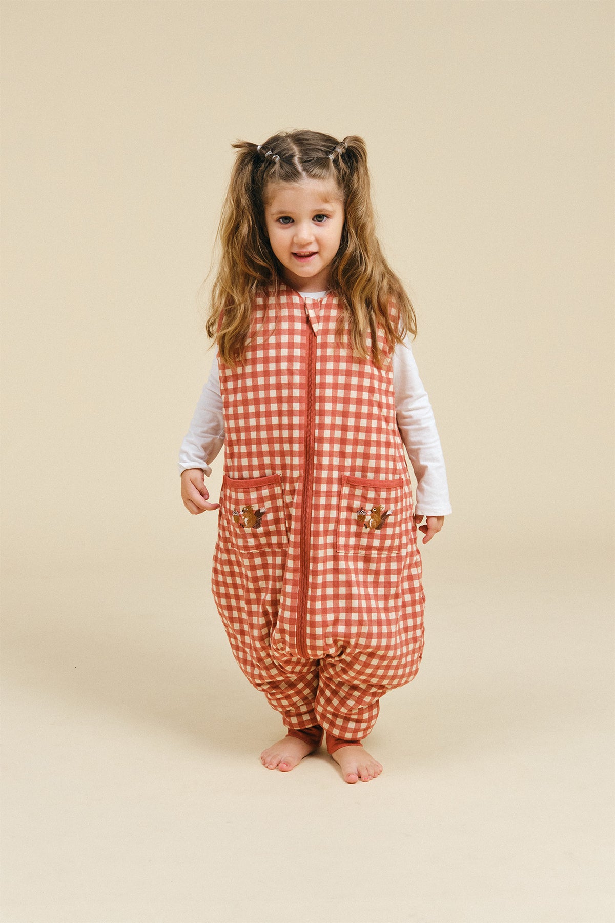 Sleeping jumpsuit - Vichy Clay - TOG 2.5