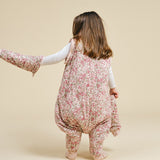 Sleeping jumpsuit with sleeves and socks - Winter Commelina - TOG 2.5