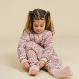 Sleeping jumpsuit with sleeves and socks - Winter Commelina - TOG 2.5