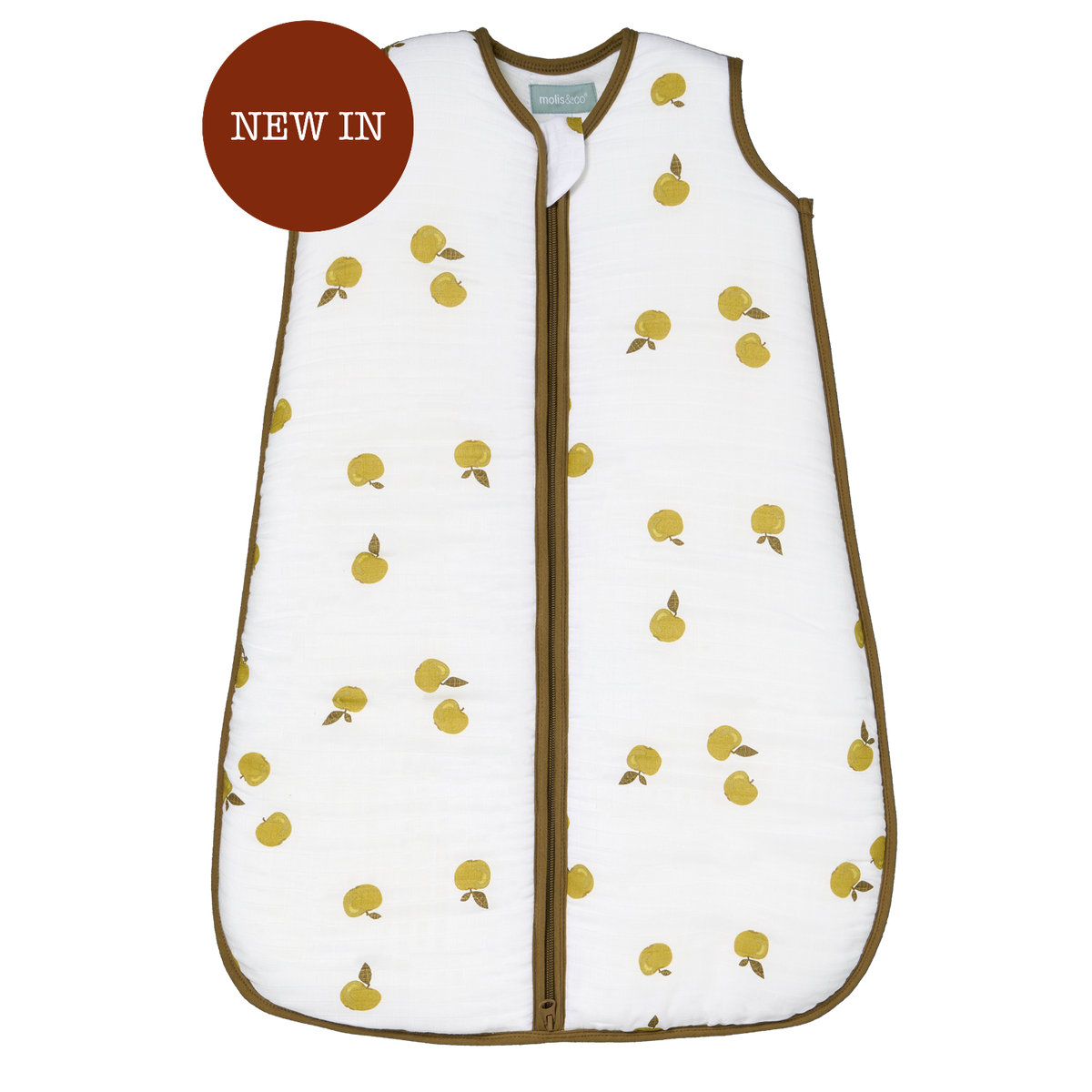 Babyschlafsack - Bambus Musselin - Apples - TOG 2.5