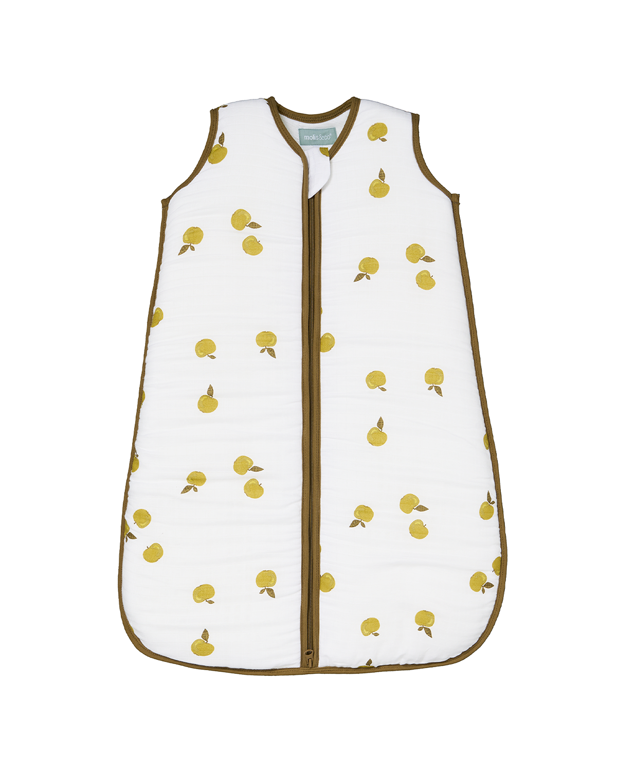 Baby sleeping bag - Bamboo muslin - Apples - TOG 2.5