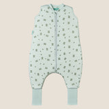 Schlafsack mit Füßen und rutschfesten Socken - Botany Green - TOG 2.5