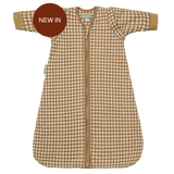Baby sleeping bag - Brown Checks - TOG 1