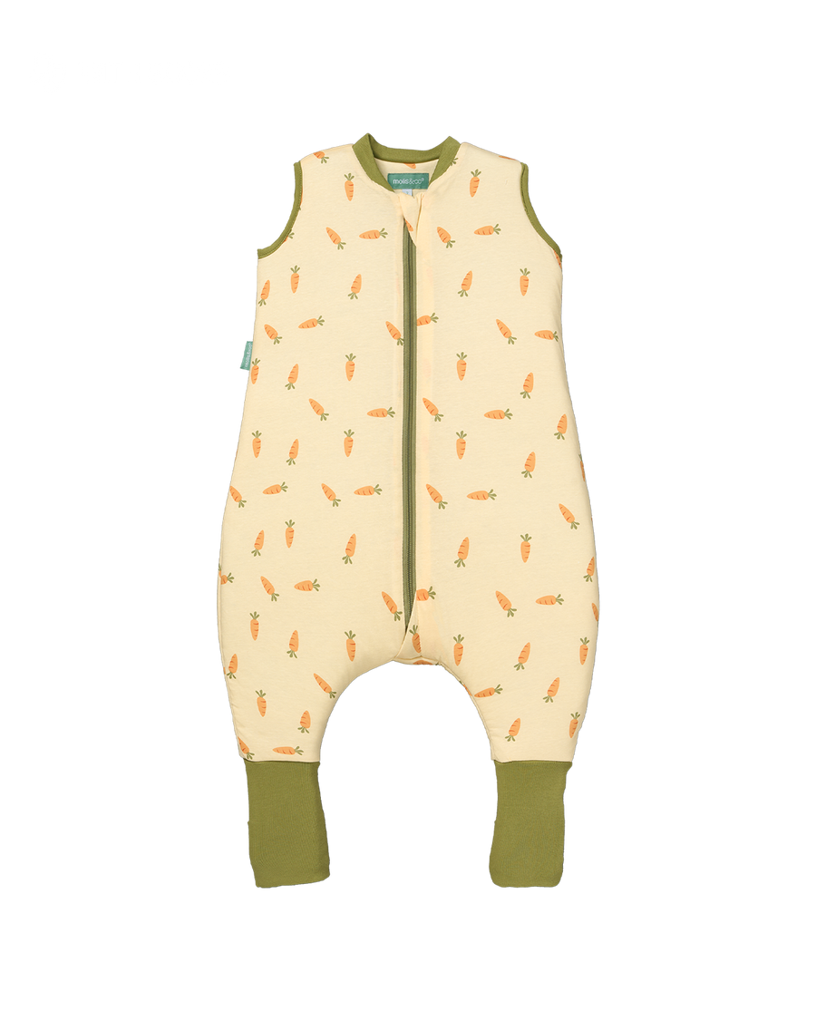 Schlafsack mit Füßen und rutschfesten Socken - Carrots - TOG 2.5