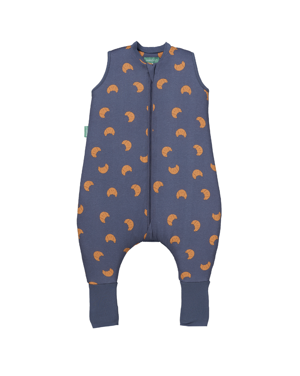 Sleeping jumpsuit with socks - Croissants - TOG 2.5