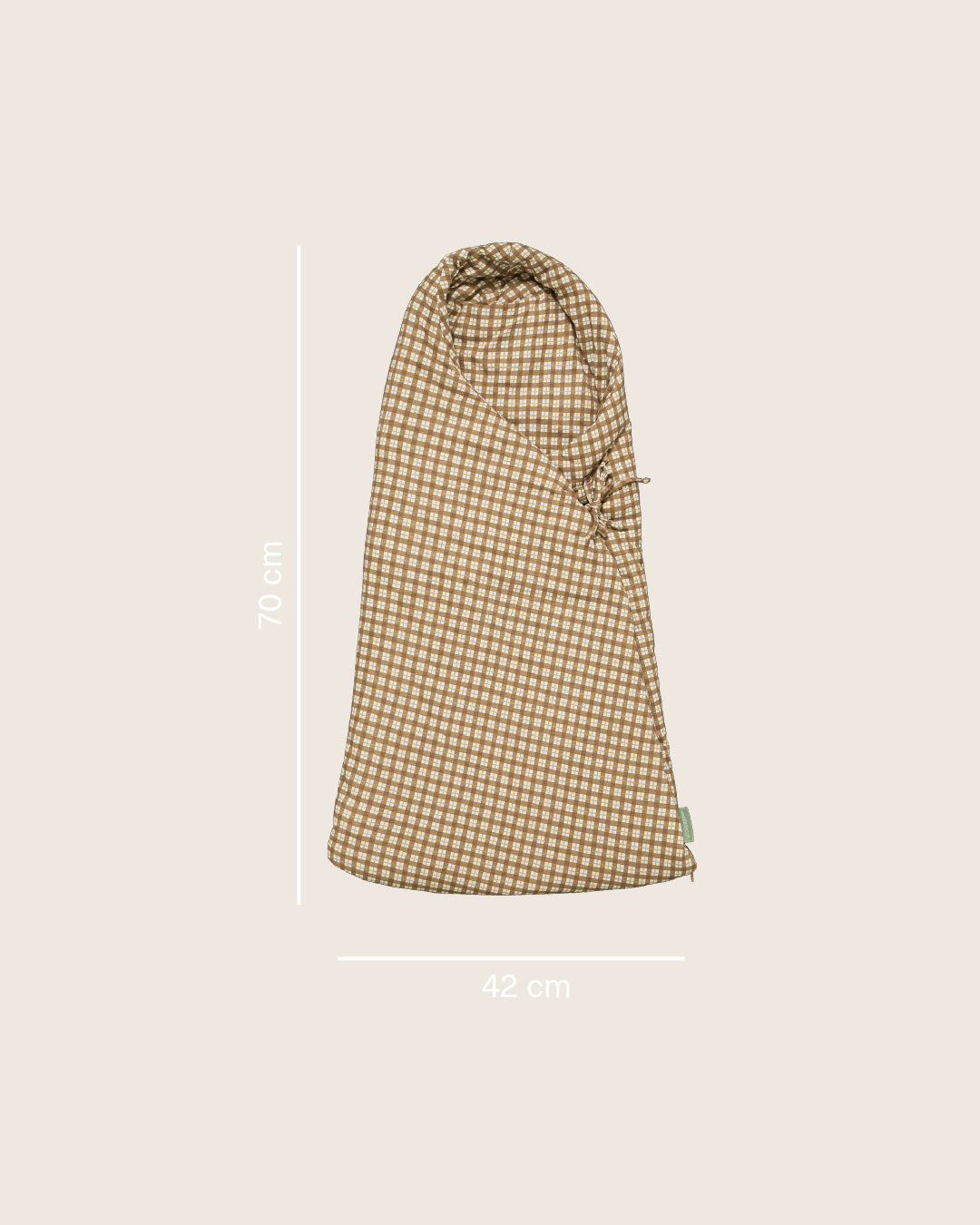 Footmuff - Brown Checks- Spring/Autumn