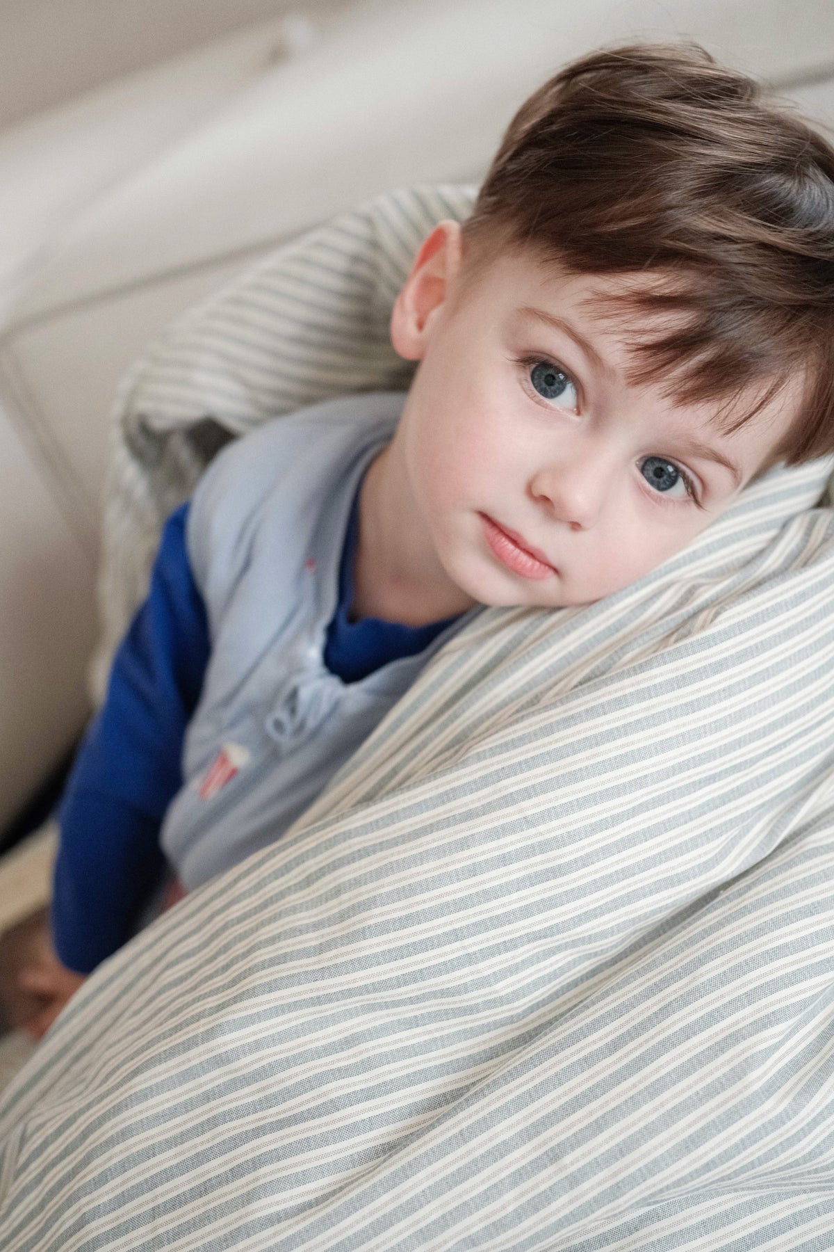 Winter Kids duvet sleeping bag – Blue Stripes