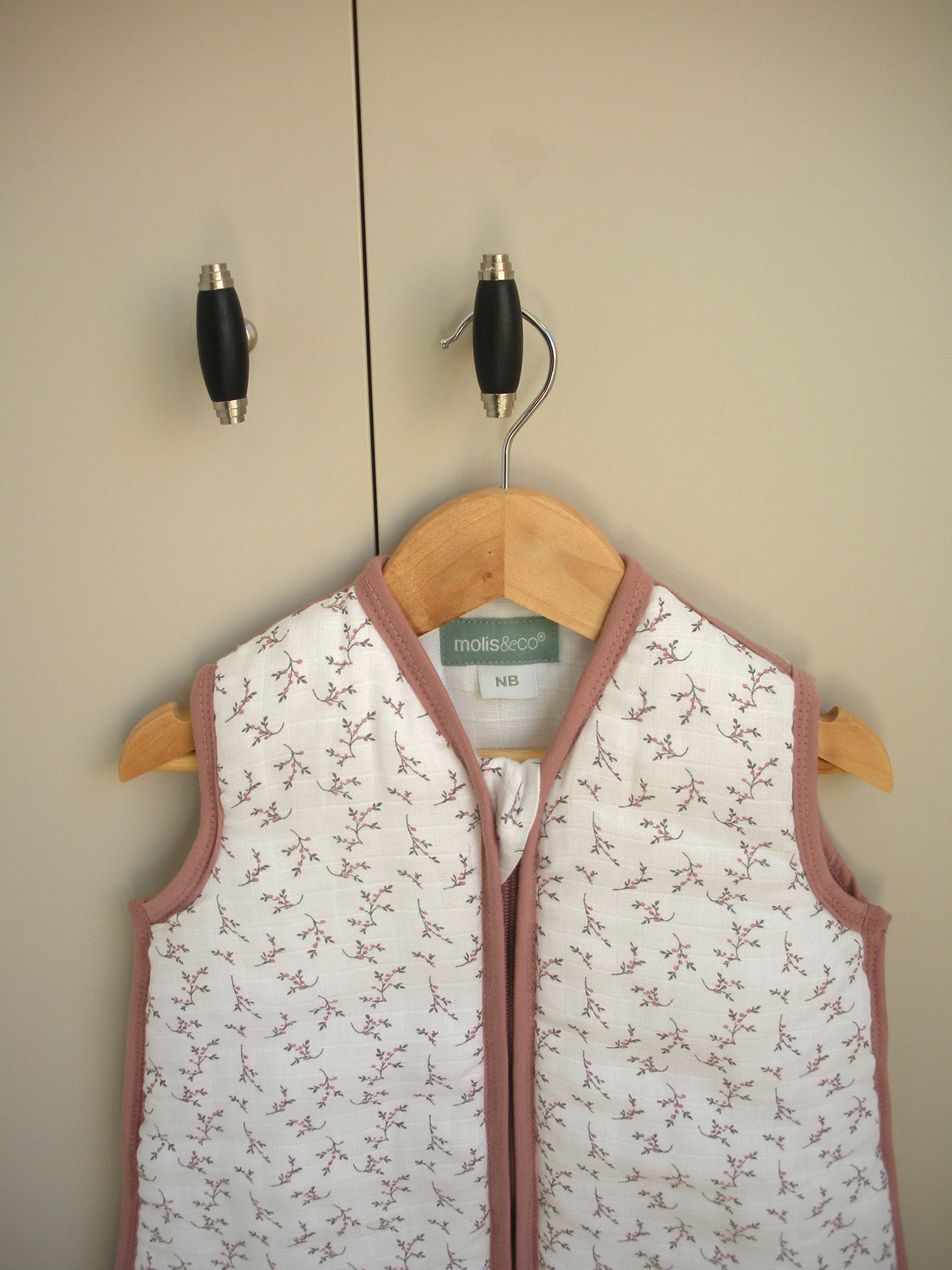 Saco de dormir bebé - Muselina de algodón - Floral Pink - TOG 2.5