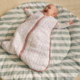 Rounded crawling blanket - Popcorn Stripes