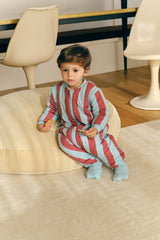 SLEEPING JUMPSUIT- MAGIC STRIPES - TOG 2.5 - WITH SOCKS AND SLEEVES