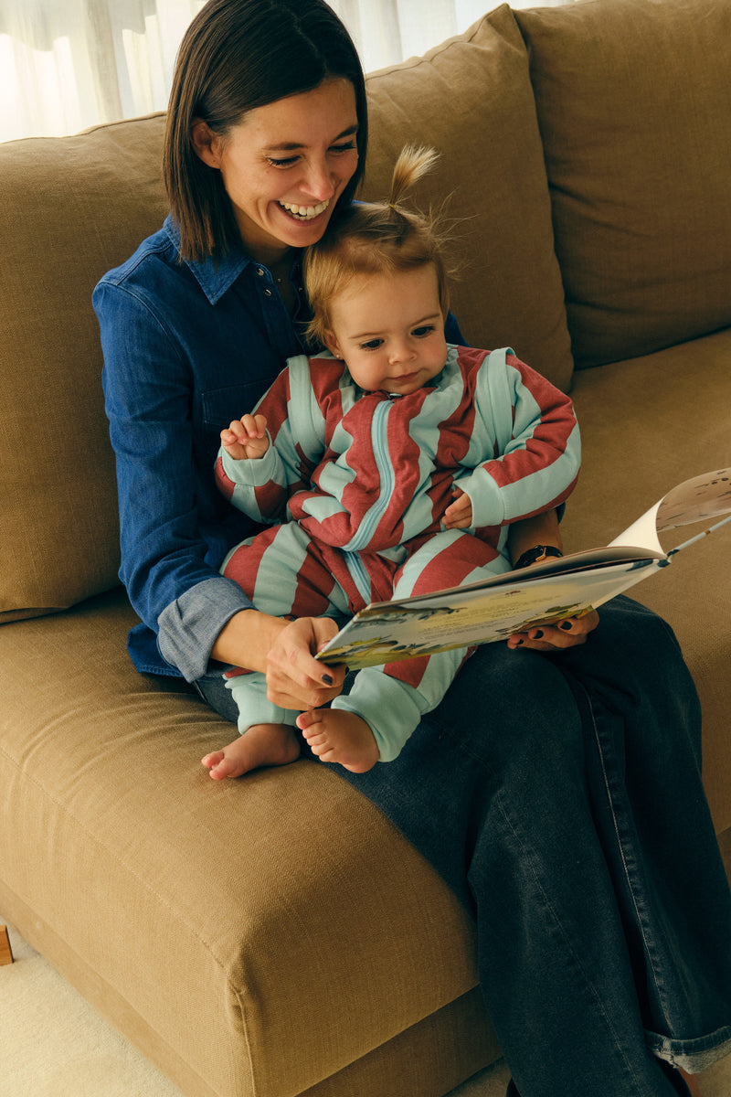 SLEEPING JUMPSUIT- MAGIC STRIPES - TOG 2.5 - WITH SOCKS AND SLEEVES