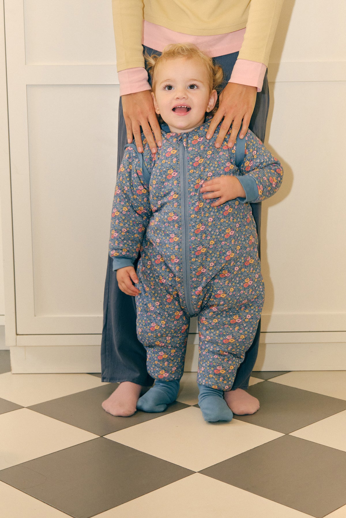 Sleeping jumpsuit with sleeves and socks - Wild Orchid - TOG 2.5