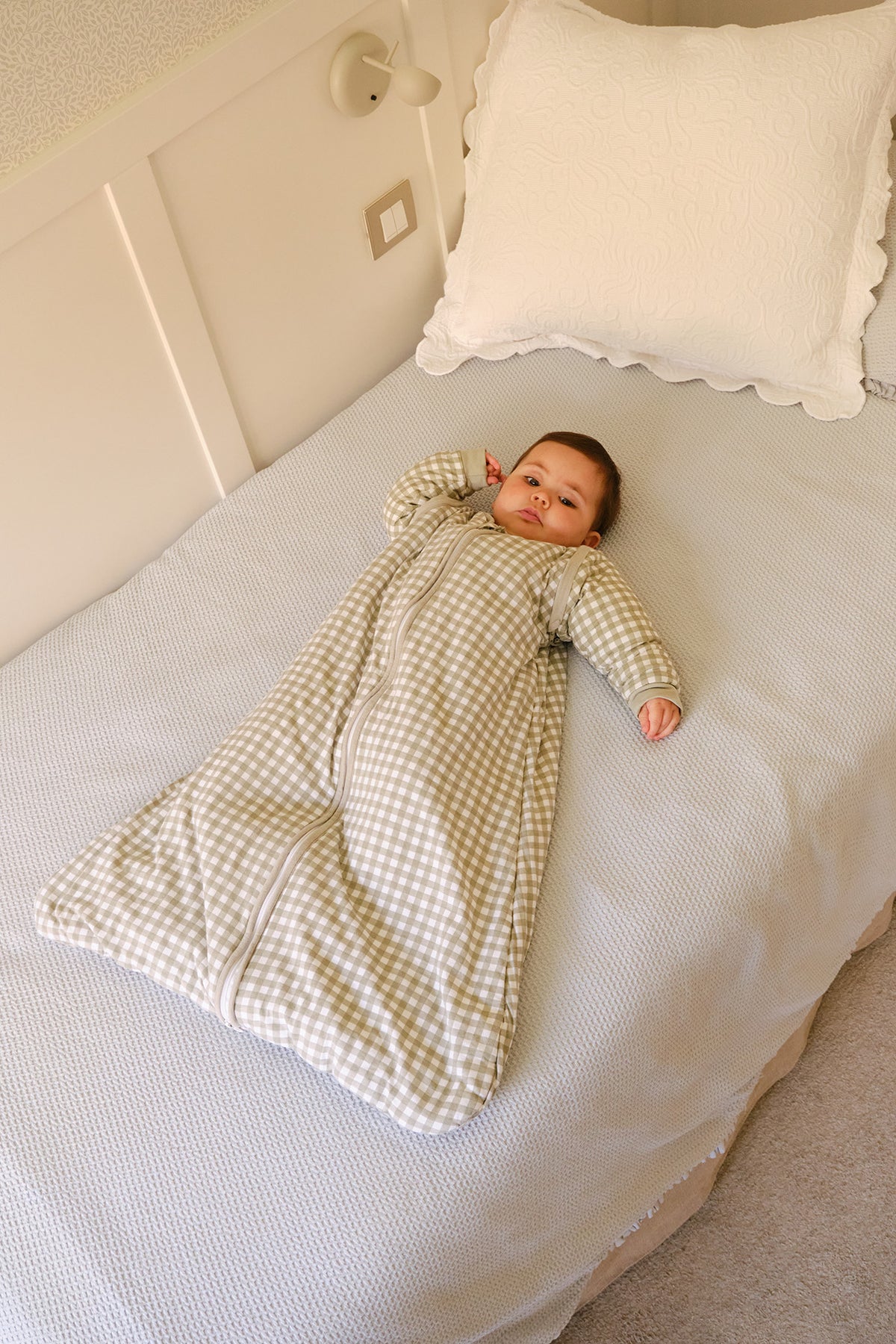 Saco de dormir bebé con mangas - Mint Tea - TOG 2.5
