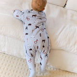 Pijama manta con mangas y calcetines antideslizantes - Winter Animals - TOG 2.5