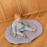 Rounded crawling mat - Blue Garden