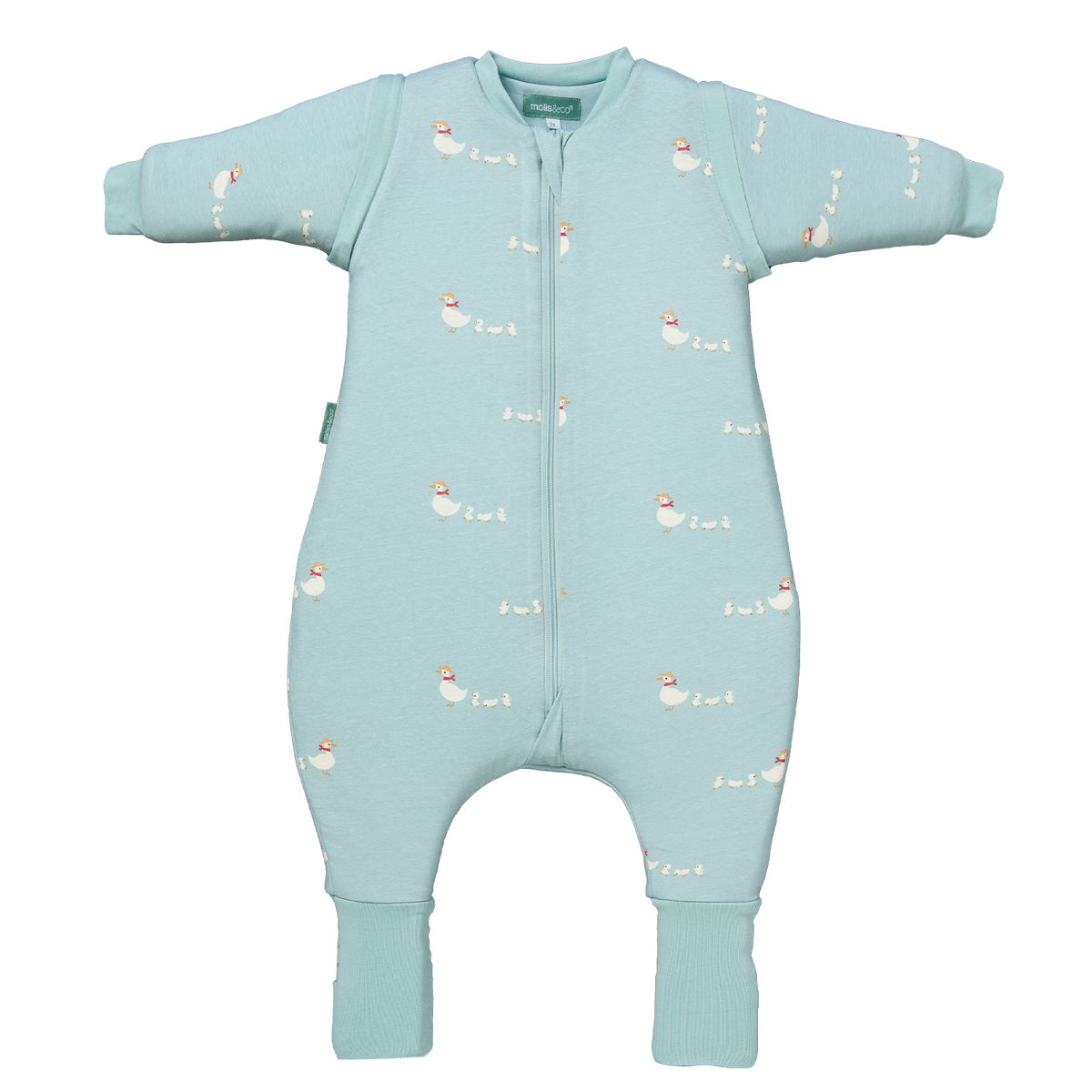 Pijama manta con mangas y calcetines antideslizantes - Duck Family - TOG 2.5