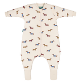 Sacco nanna con piedini e maniche e calzini antiscivolo - Fancy Teckels - TOG 2.5
