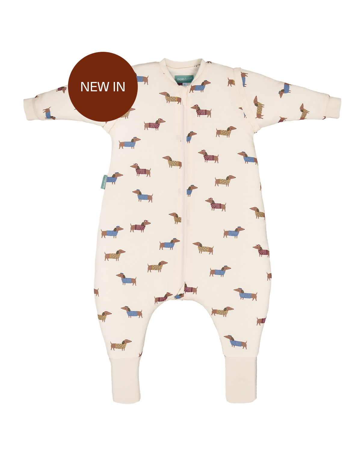 Pijama manta con mangas y calcetines antideslizantes - Fancy Teckels - TOG 2.5