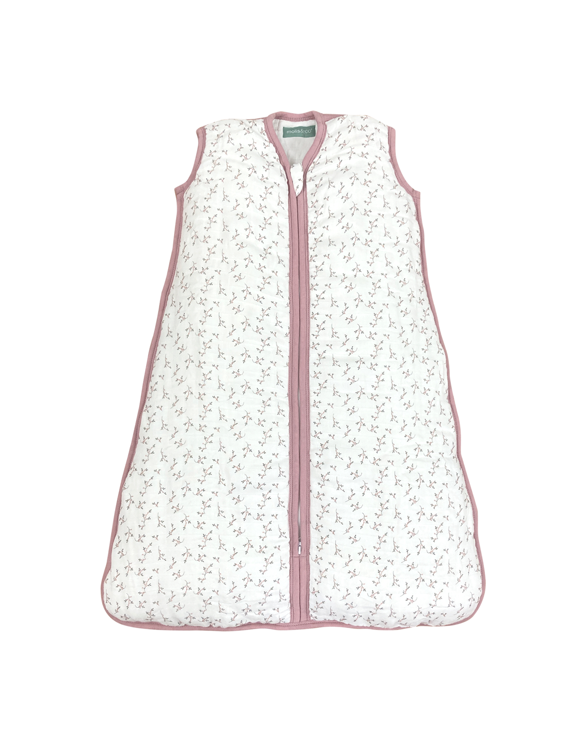 Saco de dormir bebé - Muselina de bambú - Floral Pink - TOG 0.5