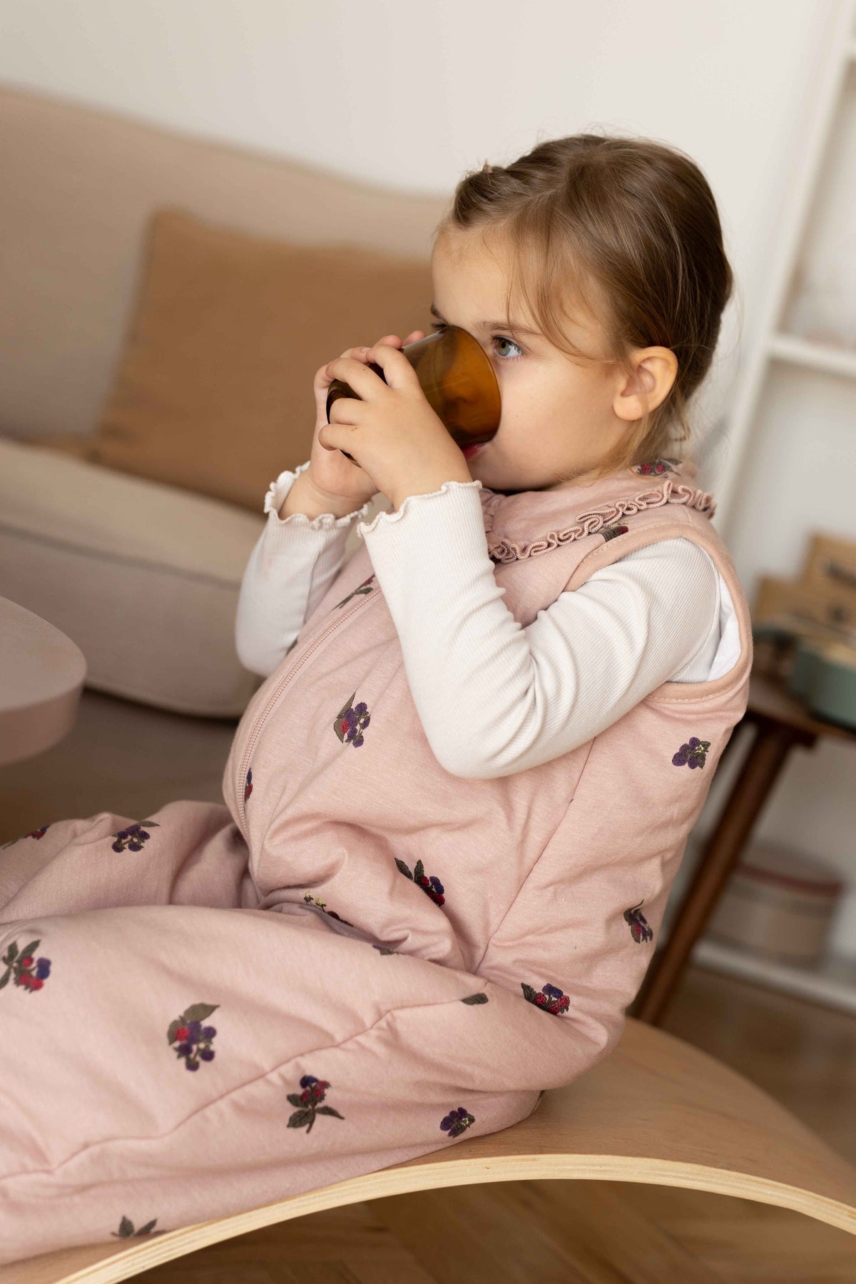 Sleeping jumpsuit - Winter Flowers - TOG 2.5