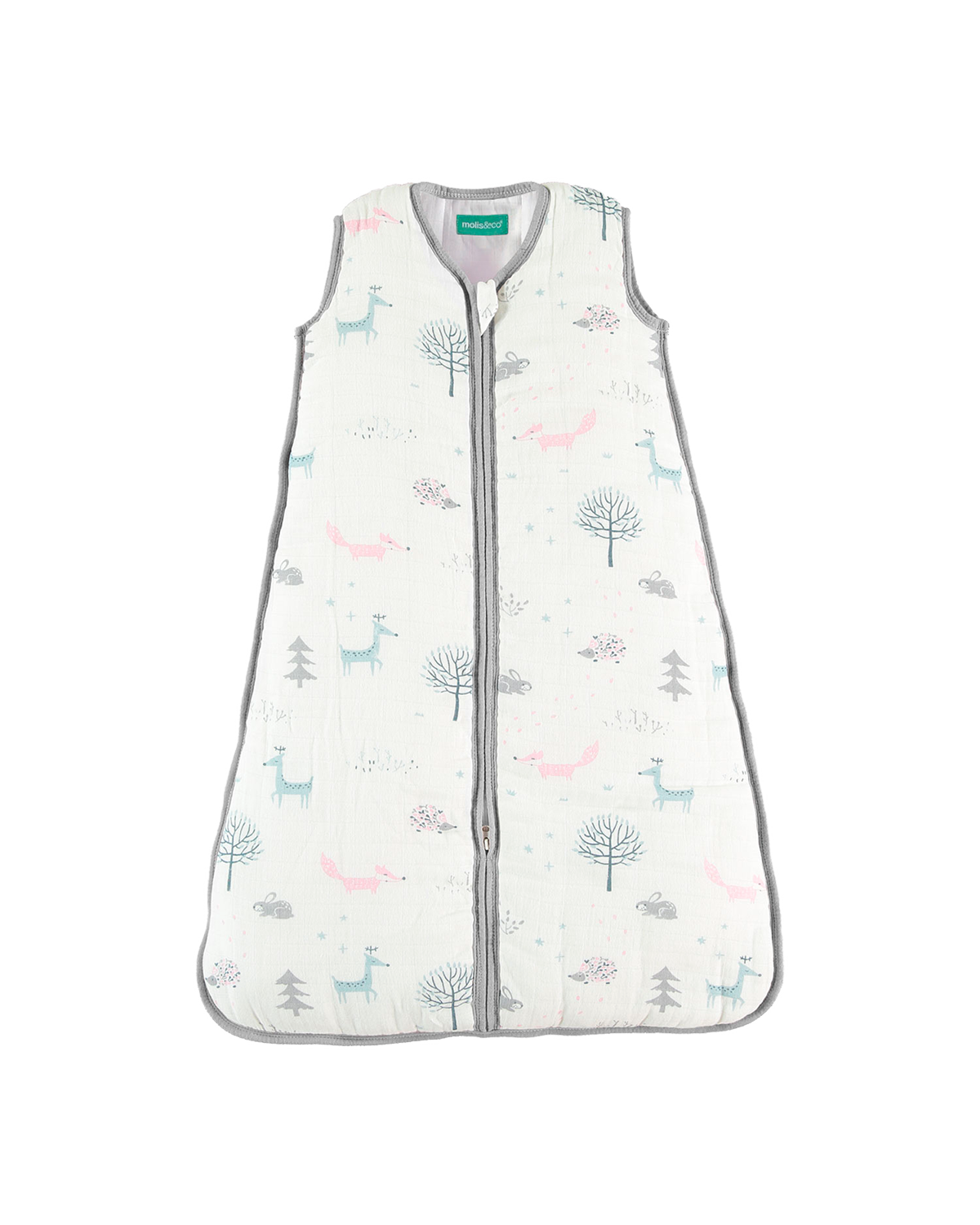 Baby sleeping bag - Cotton muslin - Forest - TOG 2.5