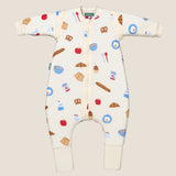 Sleeping jumpsuit with sleeves and socks -Good morning - TOG 1