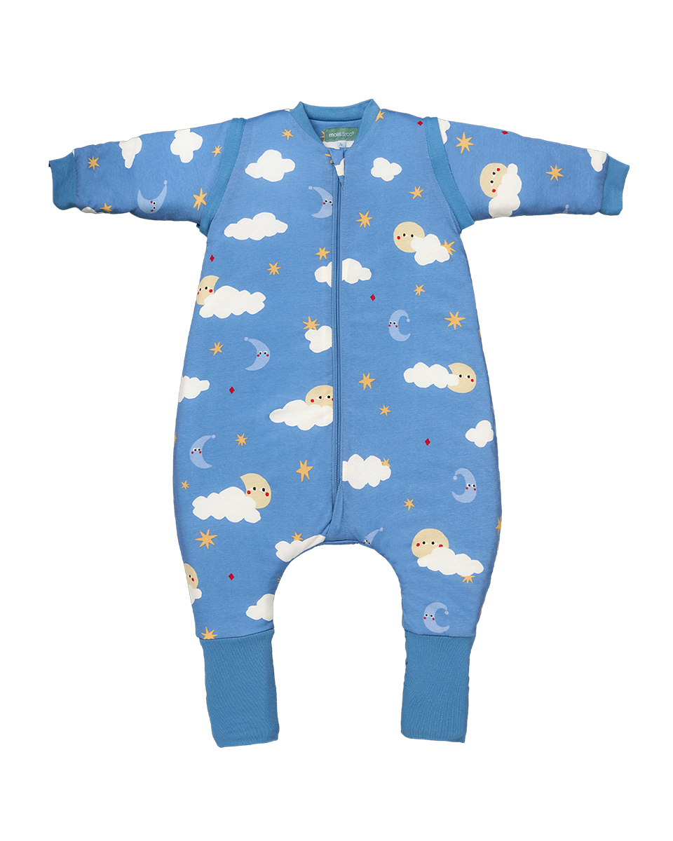 Sleeping jumpsuit with sleeves and socks - Good night  - TOG 1