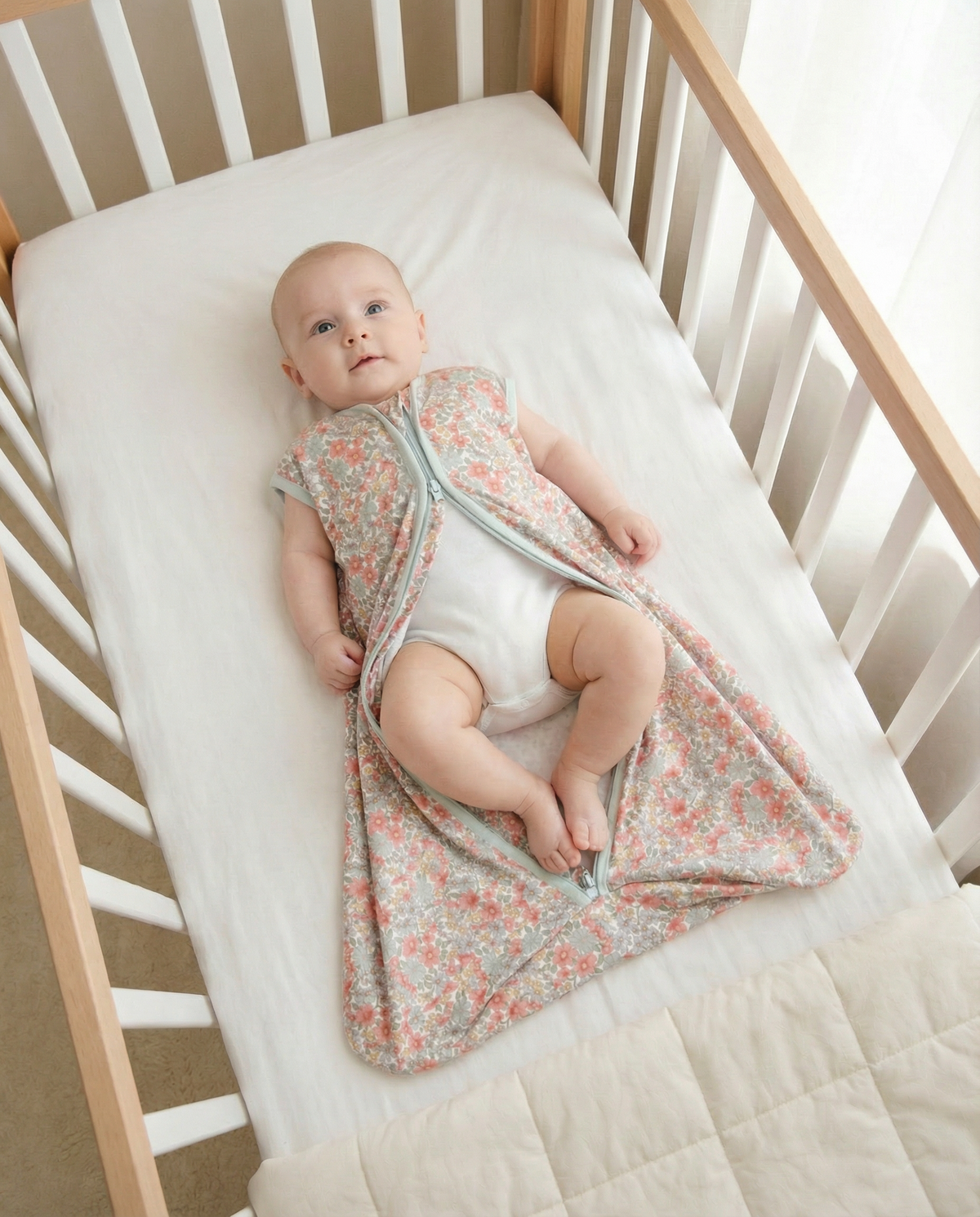 Baby sleeping bag - Summer Bloom - TOG 0.5