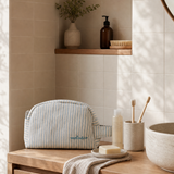 Travel toiletry bag - Blue Stripes