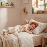 Sleeping jumpsuit with removable non-slip socks - Sand Stripes - TOG 0.5