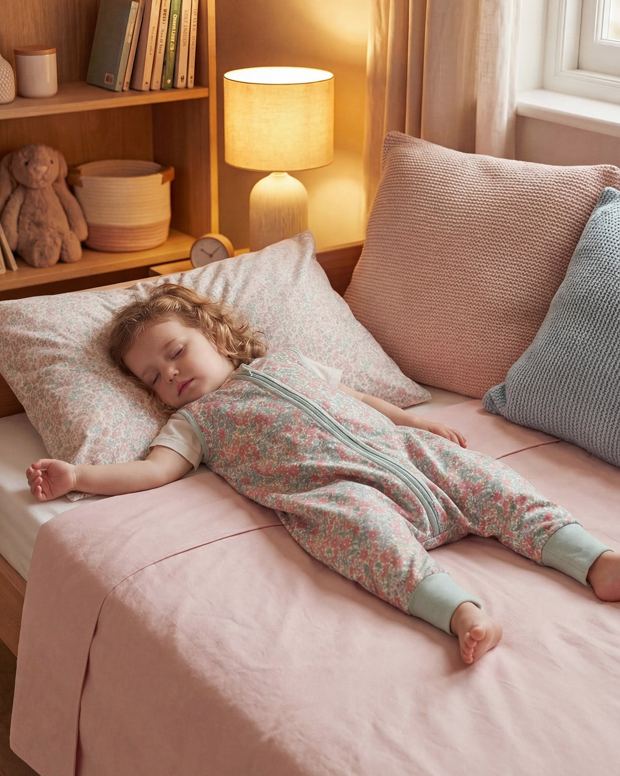 summer infant bed sleeper Baby sleeping bag with legs. BCI Cotton. Ideal for summer. TOG 0.5