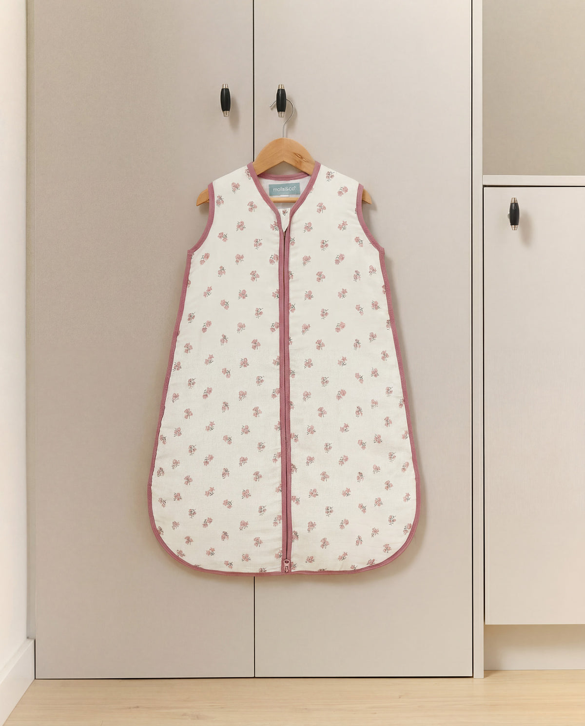 Baby sleeping bag - Bamboo muslin - Tiny Flowers- TOG 1