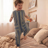 Pijama burbuja - Green & Blue Stripes - TOG 0.5