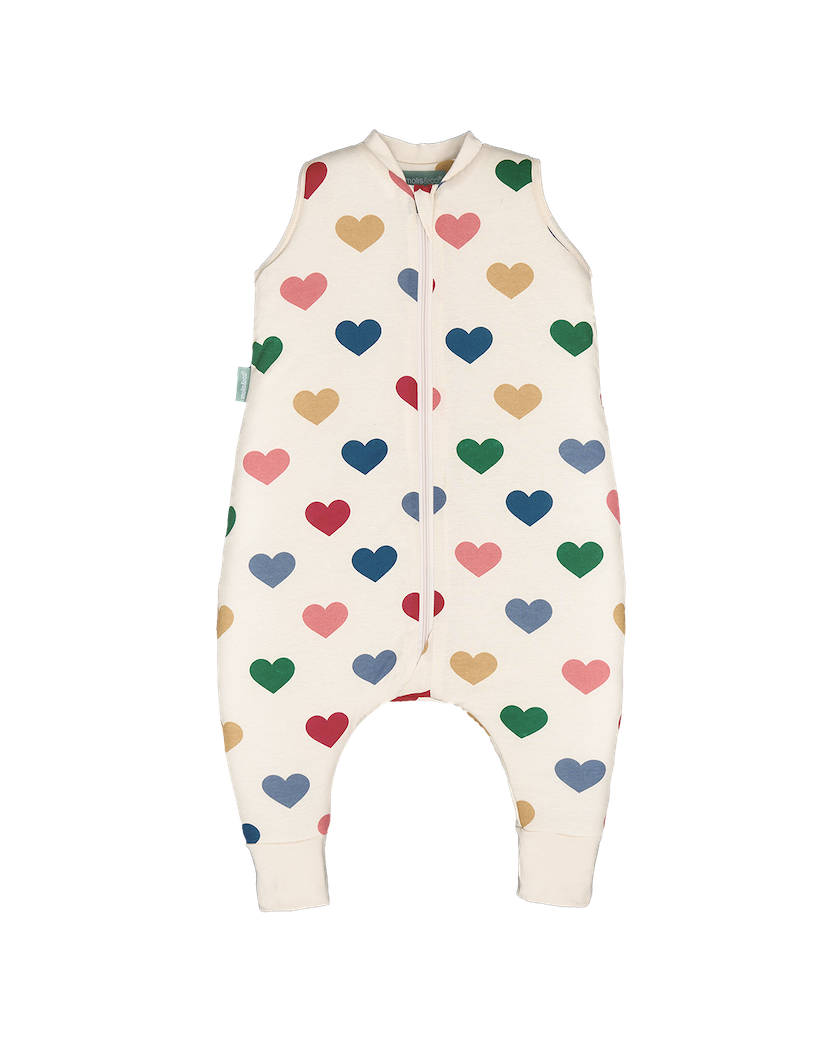 Schlafsack mit füssen - Hearts - TOG 2.5