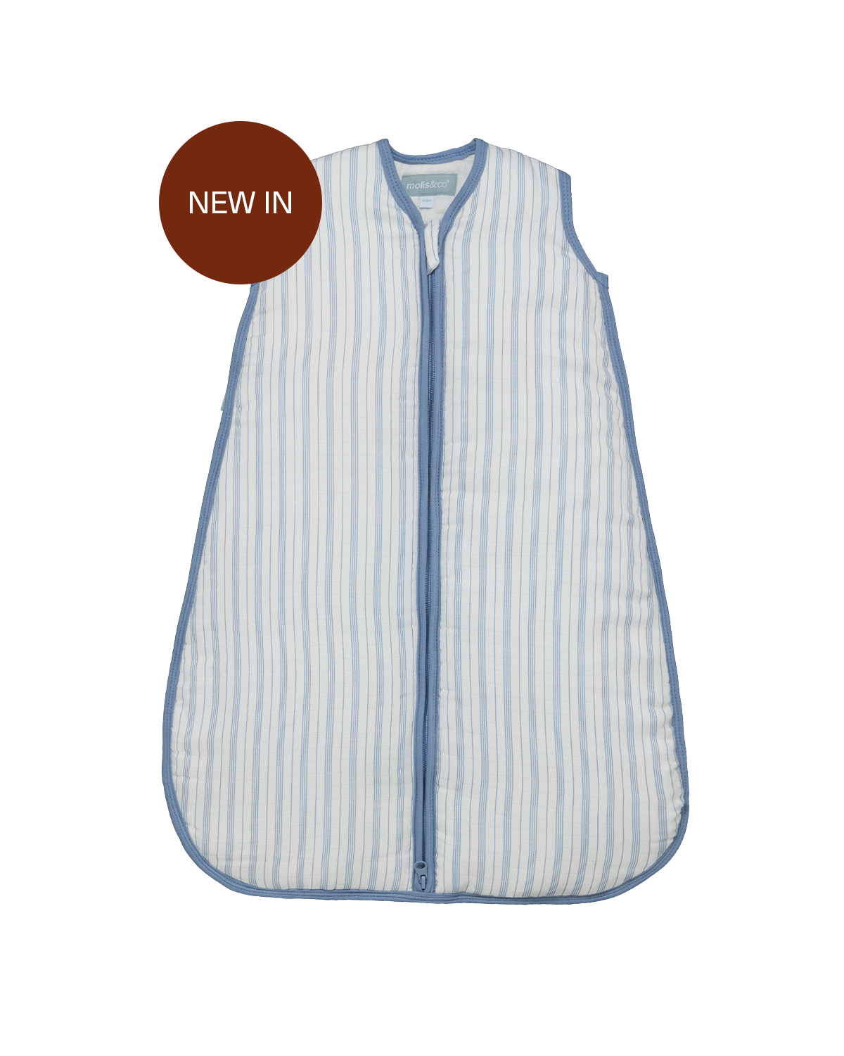 Baby sleeping bag - Bamboo muslin - Harbour Lines - TOG 2.5